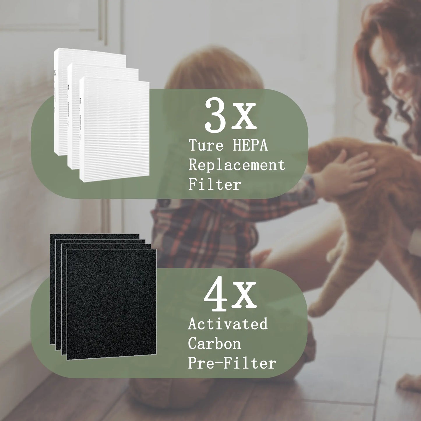 AUC HEPA Filters Compatible Honeywell Air Purifier